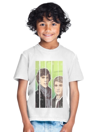 T-Shirt Garçon Sherlock and Watson