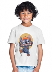 T-Shirt Garçon Stitch X Chucky Halloween