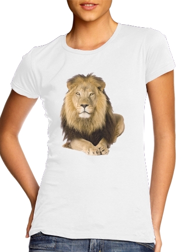 T-Shirt Manche courte cold rond femme Africa Lion