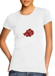 T-Shirt Manche courte cold rond femme Akatsuki  Nuage Rouge pattern
