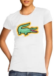 T-Shirt Manche courte cold rond femme alligator crocodile