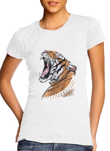 T-Shirt Manche courte cold rond femme Animals Collection: Tiger 