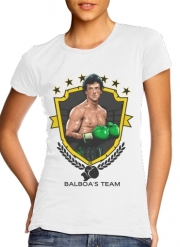 T-Shirt Manche courte cold rond femme Boxing Balboa Team