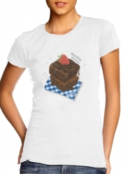 T-Shirt Manche courte cold rond femme Brownie Chocolate