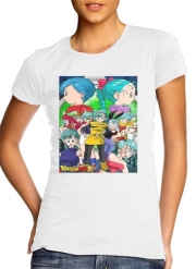 T-Shirt Manche courte cold rond femme Bulma Dragon Ball super art