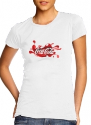 T-Shirt Manche courte cold rond femme Coca Cola Rouge Classic