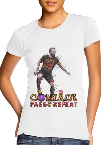 T-Shirt Manche courte cold rond femme Control Pass and Repeat