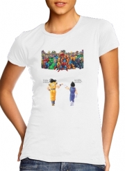 T-Shirt Manche courte cold rond femme DragonBall x Marvel Combat