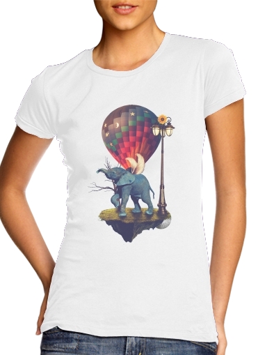 T-Shirt Manche courte cold rond femme Elephant Angel