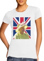 T-Shirt Manche courte cold rond femme Elizabeth 2 Uk Queen