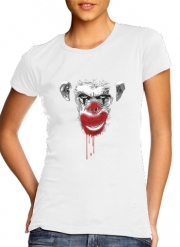 T-Shirt Manche courte cold rond femme Evil Monkey Clown