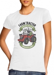 T-Shirt Manche courte cold rond femme Tracteur dans la ferme