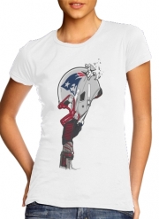 T-Shirt Manche courte cold rond femme Football Helmets New England
