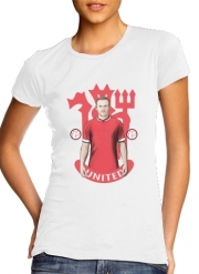 T-Shirt Manche courte cold rond femme Football Stars: Red Devil Rooney ManU