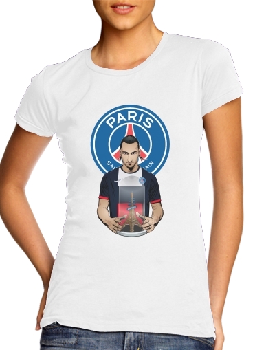 T-Shirt Manche courte cold rond femme Football Stars: Zlataneur Paris