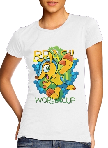 T-Shirt Manche courte cold rond femme Fuleco Brasil 2014 World Cup 01