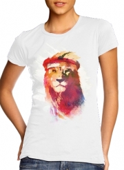 T-Shirt Manche courte cold rond femme Gym Lion