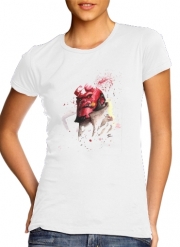 T-Shirt Manche courte cold rond femme Hellboy Watercolor Art