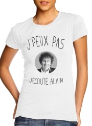 T-Shirt Manche courte cold rond femme Je peux pas j’écoute Alain Souchon