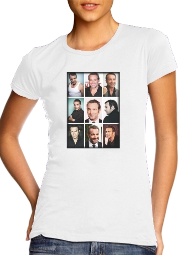 T-Shirt Manche courte cold rond femme Jean Dujardin collage