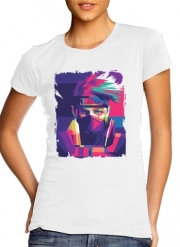 T-Shirt Manche courte cold rond femme Kakashi pop art