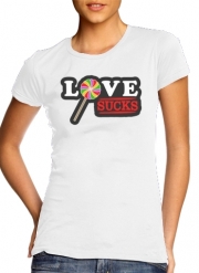 T-Shirt Manche courte cold rond femme Love Sucks