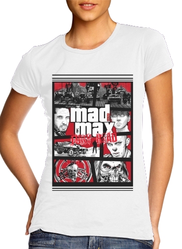 T-Shirt Manche courte cold rond femme Mashup GTA Mad Max Fury Road