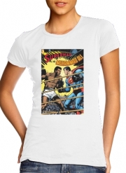 T-Shirt Manche courte cold rond femme Muhammad Ali Super Hero Mike Tyson Boxen Boxing