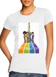 T-Shirt Manche courte cold rond femme Music Legends: Lennon, Jagger, Dylan & Hendrix