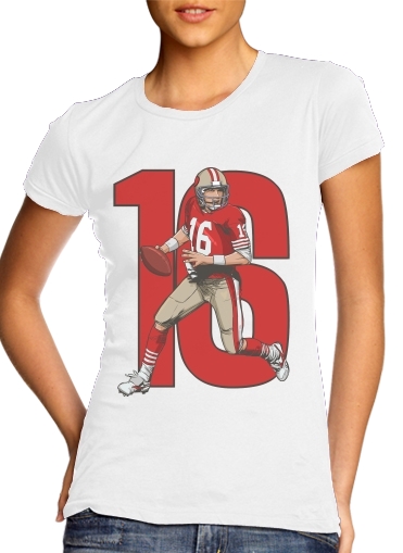 T-Shirt Manche courte cold rond femme NFL Legends: Joe Montana 49ers