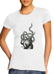 T-Shirt Manche courte cold rond femme Octopus Tentacles