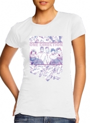 T-Shirt Manche courte cold rond femme One Direction 1D Music Stars