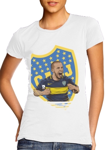 T-Shirt Manche courte cold rond femme Pipa Boca Benedetto Juniors 
