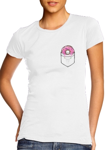 T-Shirt Manche courte cold rond femme Pocket Collection: Donut Springfield