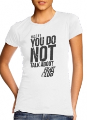 T-Shirt Manche courte cold rond femme Rule 1 You do not talk about Fight Club
