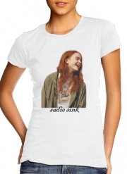 T-Shirt Manche courte cold rond femme Sadie Sink collage
