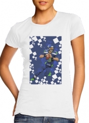 T-Shirt Manche courte cold rond femme Seattle Seahawks: QB 3 - Russell Wilson