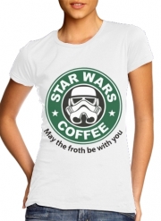 T-Shirt Manche courte cold rond femme Stormtrooper Coffee inspired by StarWars