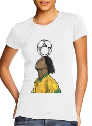 T-Shirt Manche courte cold rond femme The Magic Carioca Brazil Pixel Art