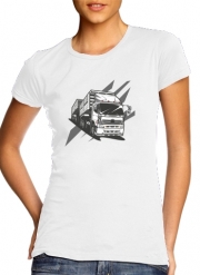 T-Shirt Manche courte cold rond femme Truck Racing