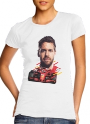 T-Shirt Manche courte cold rond femme Vettel Formula One Driver