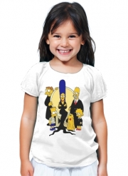 T-Shirt Fille Famille Adams x Simpsons