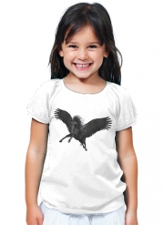 T-Shirt Fille Black Pegasus