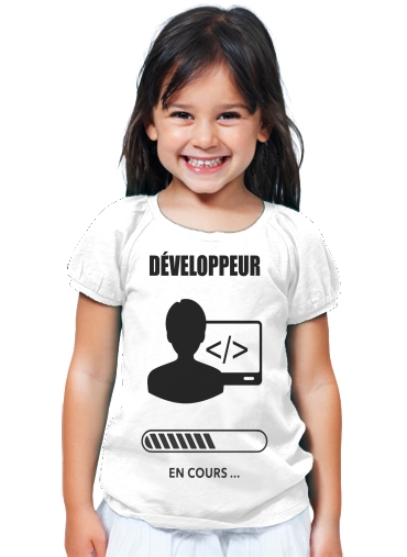 T-Shirt Fille Cadeau étudiant développeur informaticien