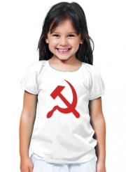 T-Shirt Fille Communiste faucille et marteau