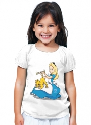 T-Shirt Fille Disney Hangover Alice and Simba