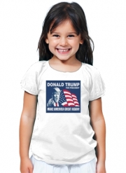 T-Shirt Fille Donald Trump Make America Great Again