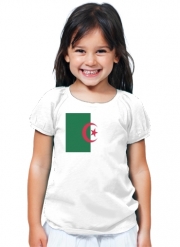 T-Shirt Fille Drapeau Algerie
