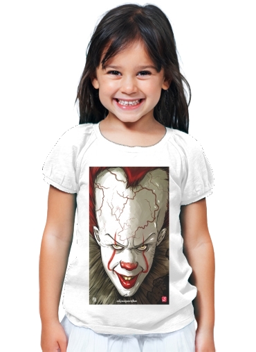 T-Shirt Fille Evil Clown 