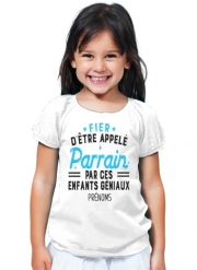 T-Shirt Fille Fier d'être appelé Parrain par ces enfants géniaux